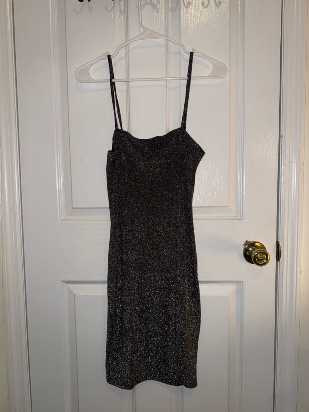 Forever 21 Shimmering Black Mini Slip Dress